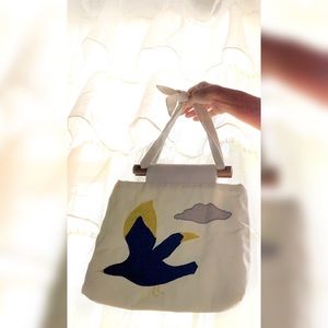 Vintage Bermuda Bag 1970’s Seagull Patch Beachy